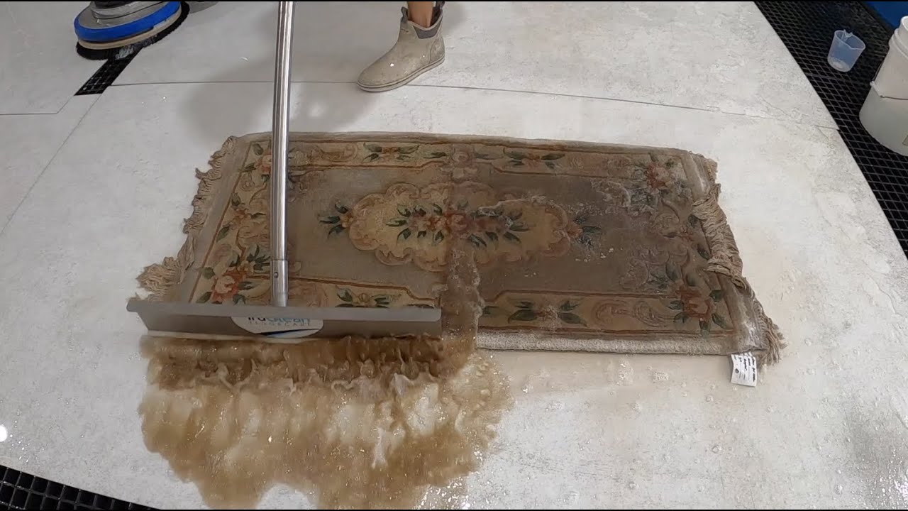 34 YEAR OLD RUG Gets Washed For The FIRST TIME | INSANE TRANSITION