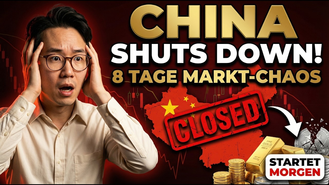 China SHUTS DOWN morgen — 8 Tage CHAOS an den Gold- & Silbermärkten