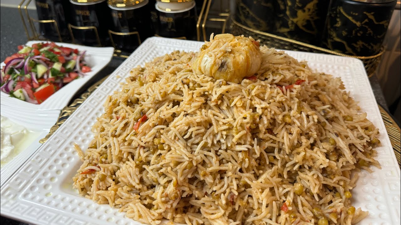 mash palaw recipe/اسانترین ماش پلو دمپخت در دیگ بخار 👌😋