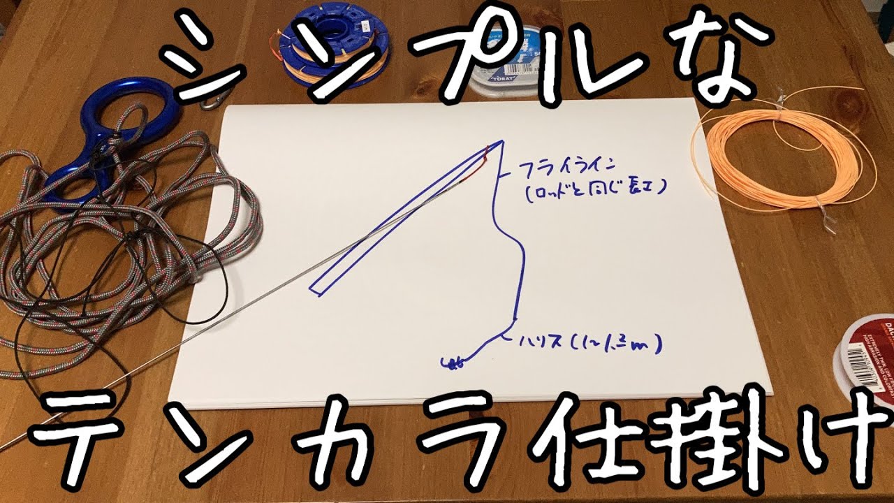 Tips シンプルなテンカラ仕掛け