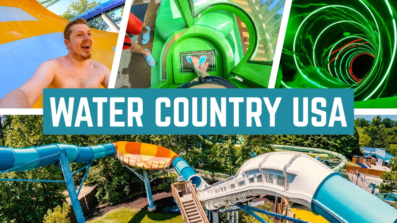 Water Slides at Water Country USA Williamsburg, Virginia 2022 POV