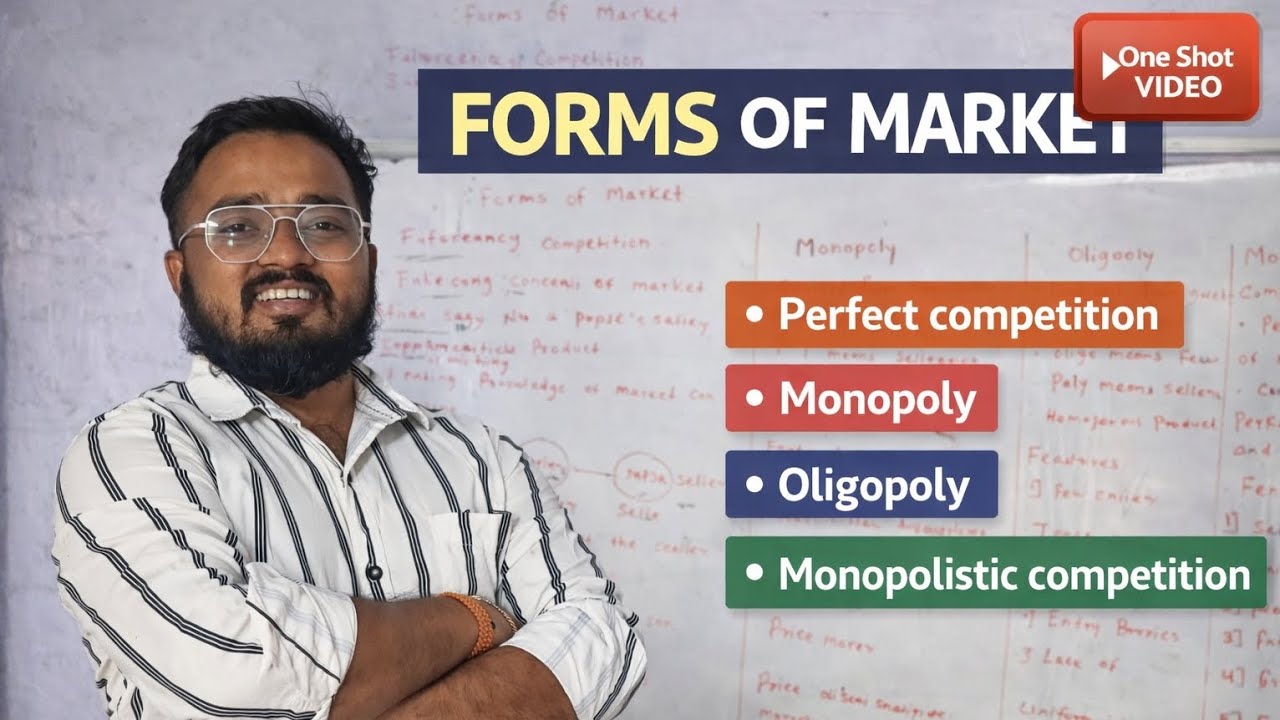 Forms of market | perfect competition | Monopoly | Oligopoly| Monopolistic Competition | Economics 