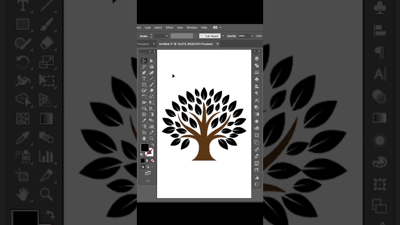 Short fill colour trick in illustrator 