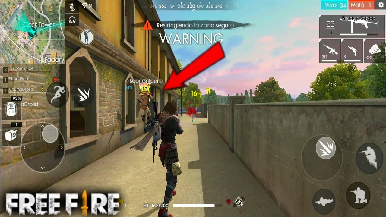 BoomSniper ESTUVO A PUNTO DE ROMPER SU CELULAR EN ESTÁ PARTIDA FREE FIRE C/ Boom, Pixel y Chuma