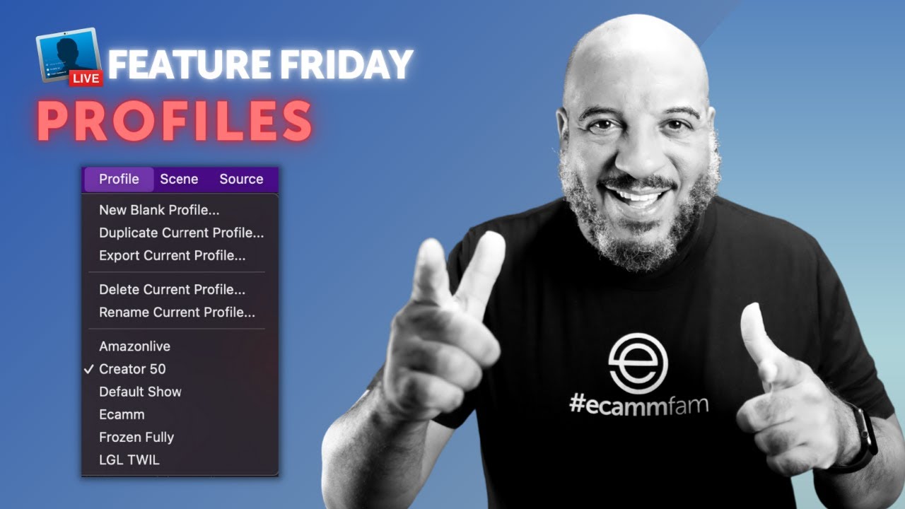 Ecamm Profiles: Save & Organize Your Shows and Projects