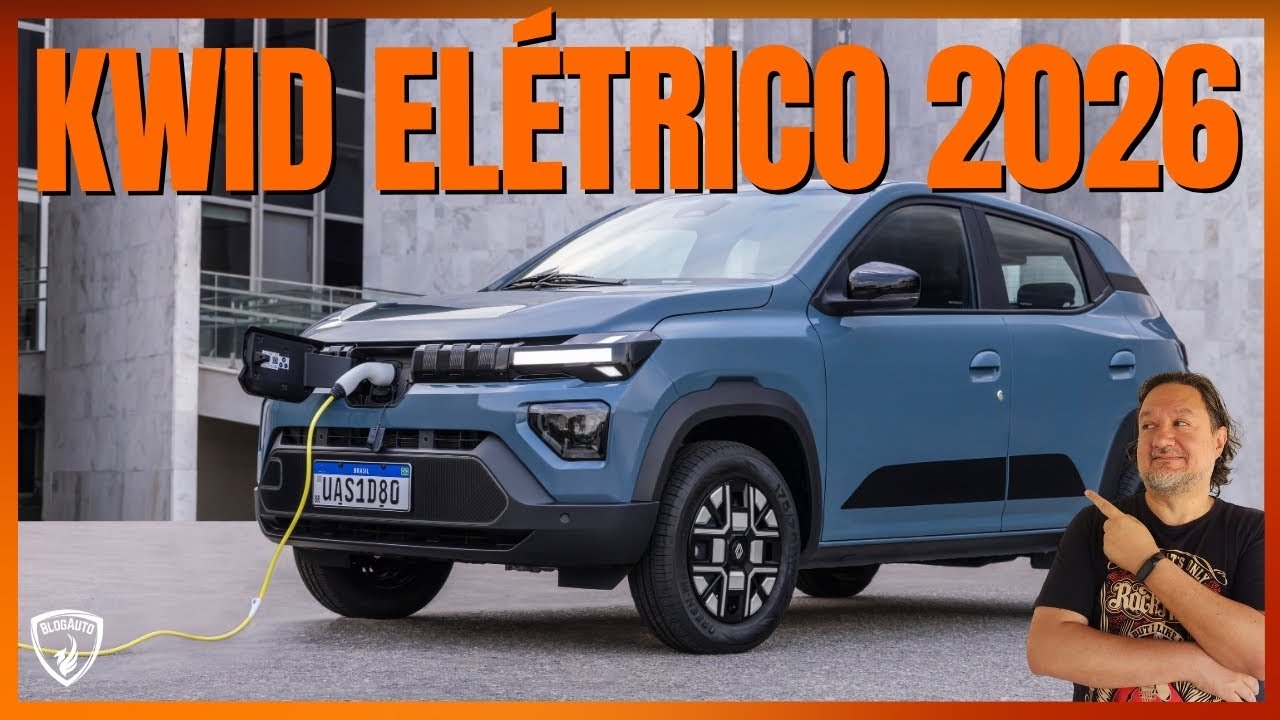 Renault Kwid E-Tech 2026 estreia com novo design, mais tecnologia e preço mantido - BlogAuto