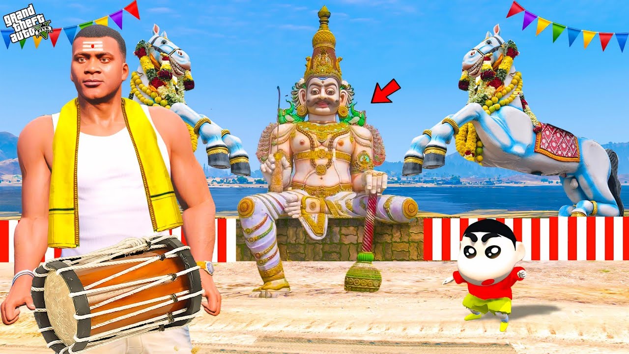 Shinchan & Franklin Celebrate Ayyanar Kovil Thiruvizha in Gta 5