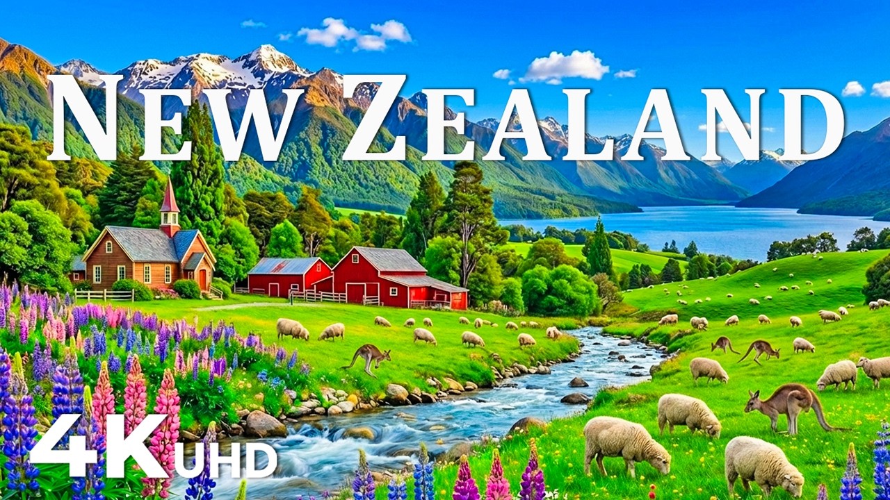 New Zealand 4K | Explore the Land of the Long White Cloud – Volcanoes, Rainforests & Glacial Lakes