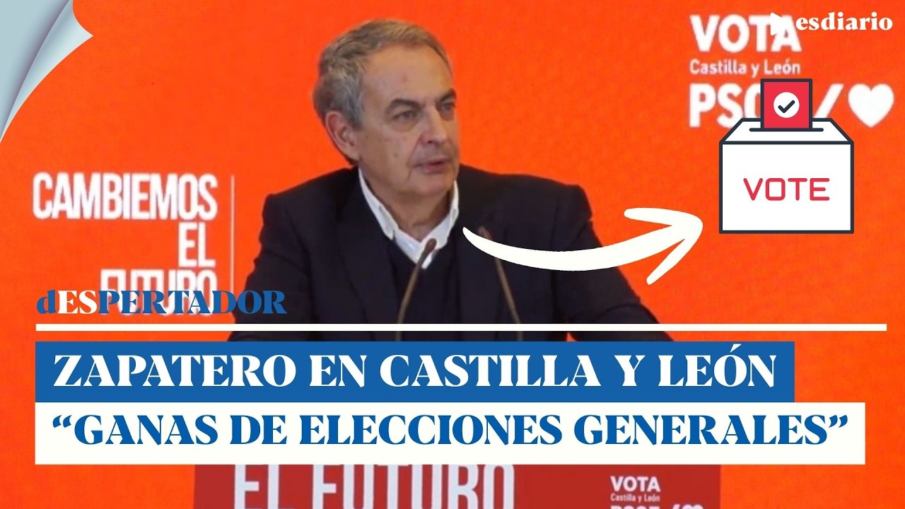 Zapatero despendolado en el cierre de campaña de Castilla y León: 