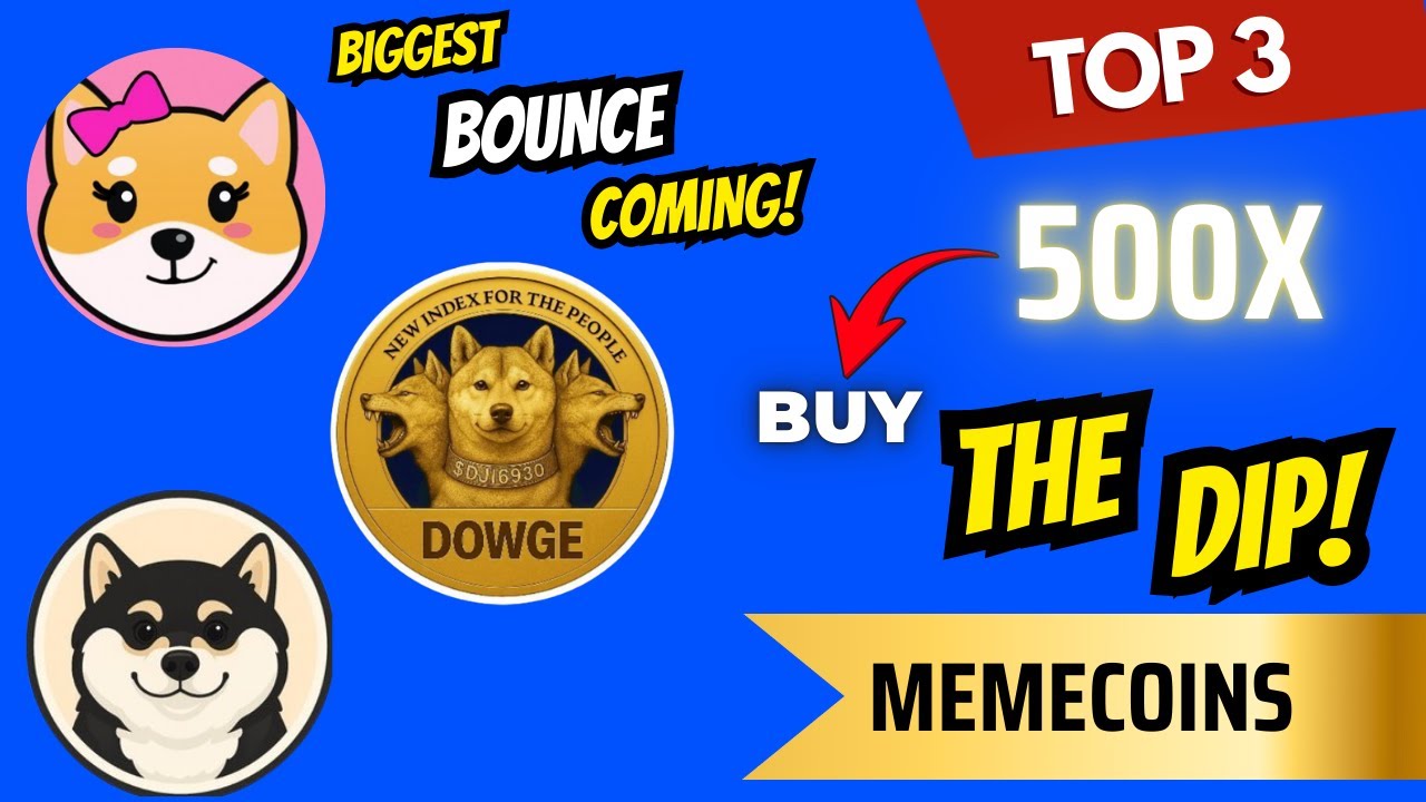 🚨500X BOUNCE COMING?🚨 TOP 3 *BUY THE DIP!
