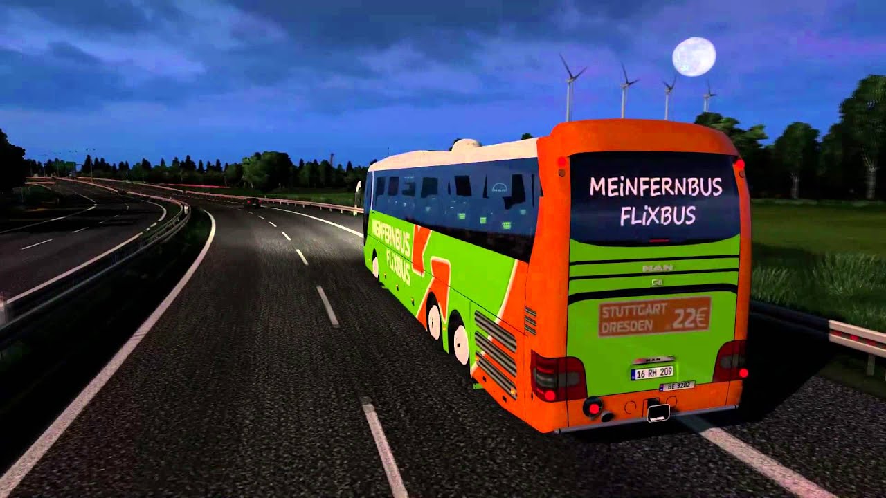 Euro Truck Simulator 2 Bus trip to Copenhagen with MAN Lions Coach