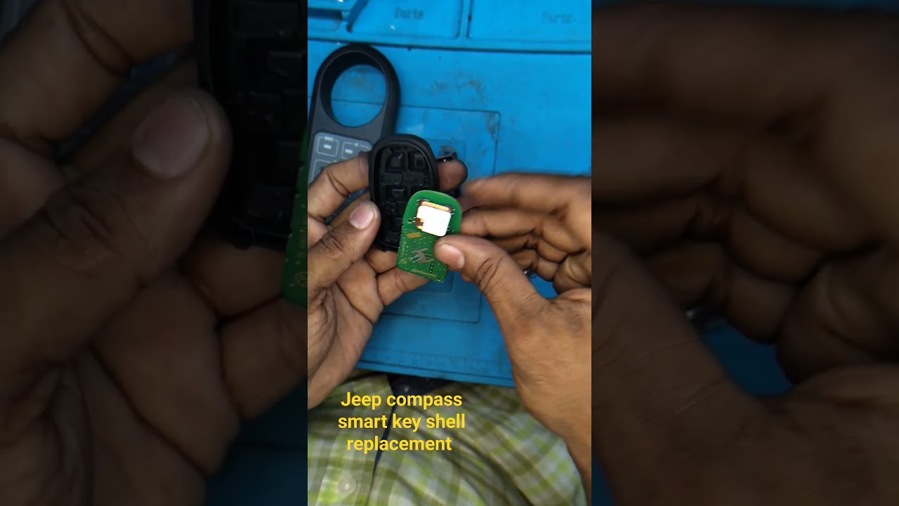 #jeep 🧭🧭🧭🧭🧭🧭 smart key #shell #replacement for BLACKKEY  #ecm