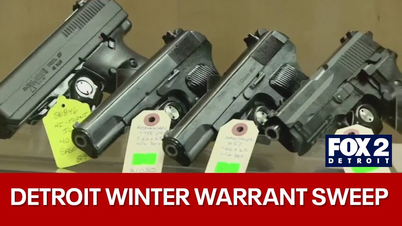 Detroit police flood the streets, arrest over 100 people during winter warrant sweep