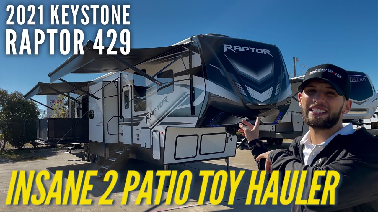 INSANE 2 Patio Toy Hauler - 2021 Keystone Raptor 429 Walk Around