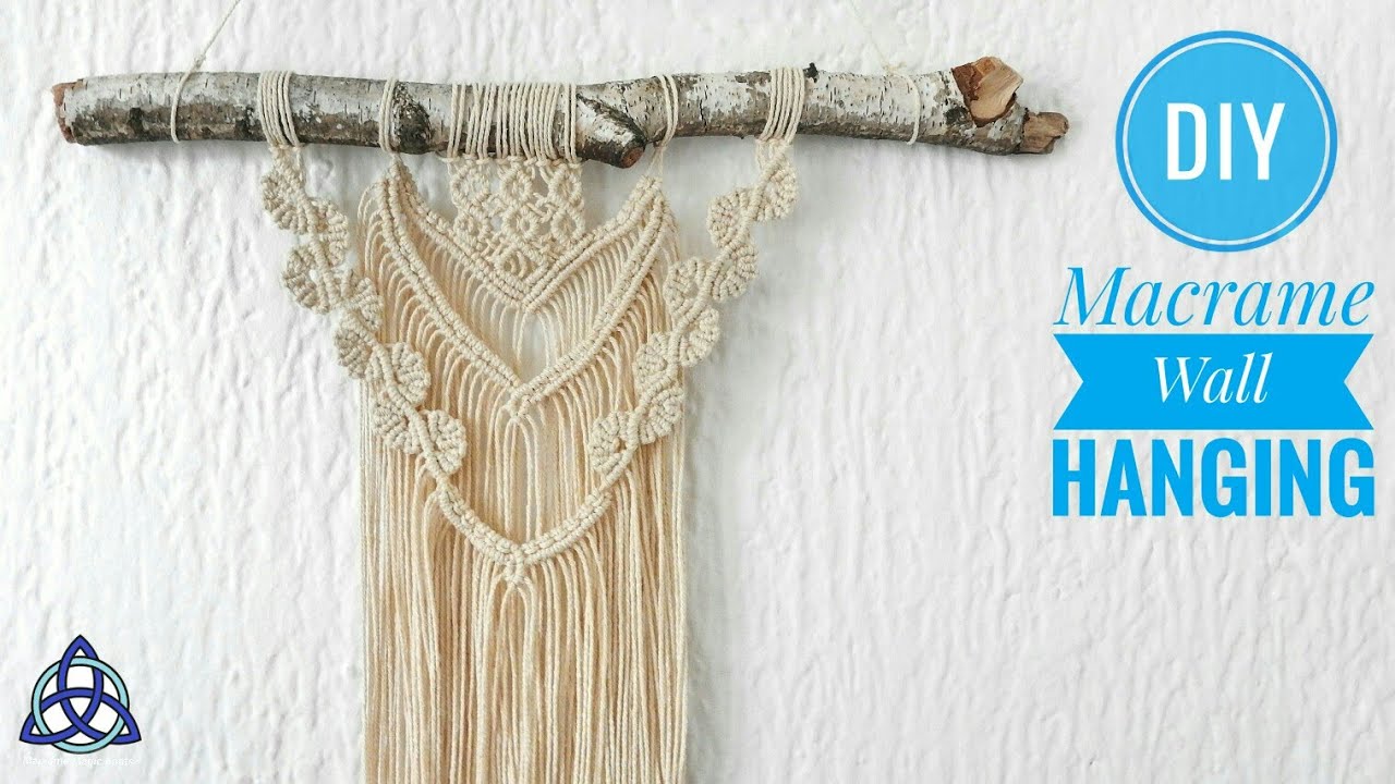 DIY Macrame Wall Hanging Tutorial / Home Decor Idea