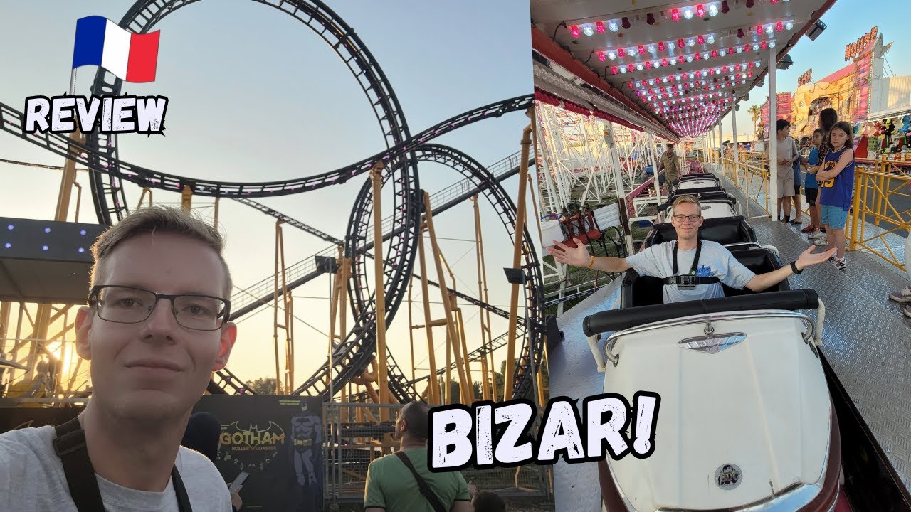 BIZARRE Pinfari achtbaan! | Parc d'attraction Marseillan plage 2024