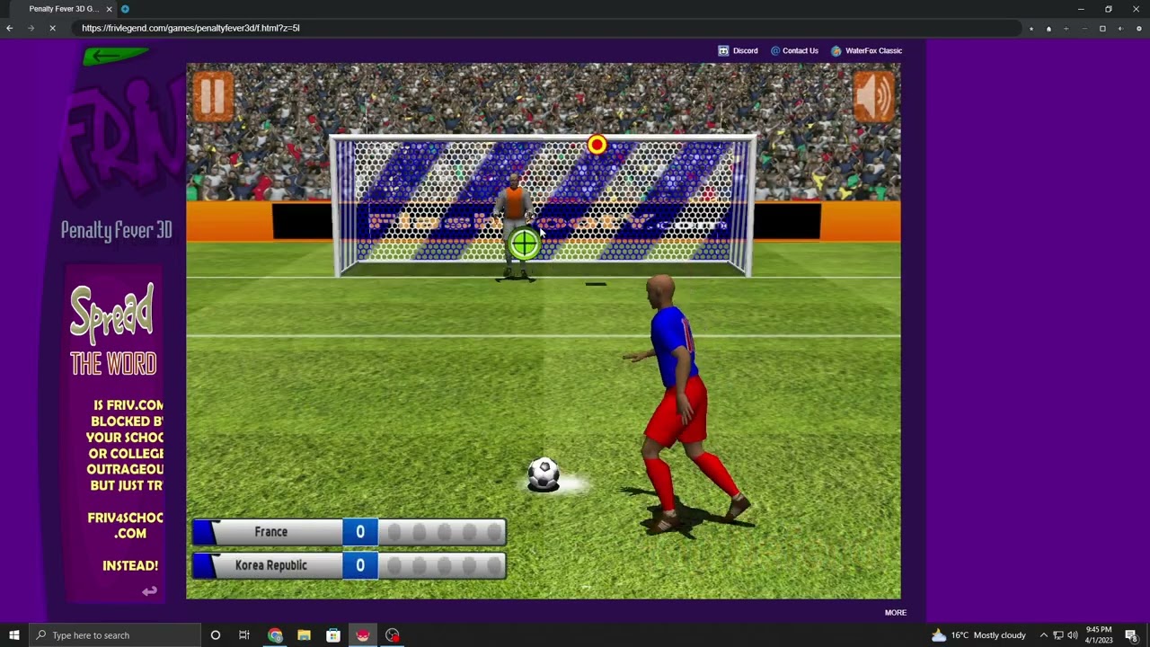 Penalty Fever 3D Gameplay on Friv Classic