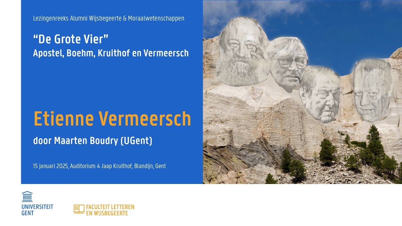 Maarten Boudry (UGent) over Etienne Vermeersch