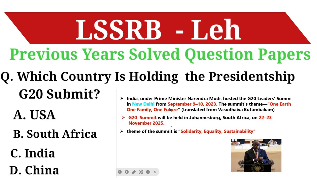 LSSRB Previous Years Solved Question Papers || Solved Previous years Question papers