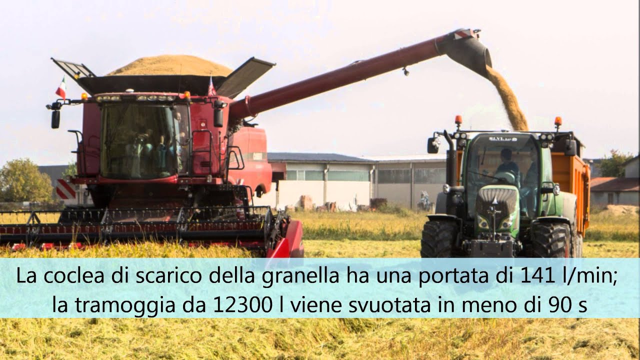 Prova in campo Mietitrebbia Case IH 8230