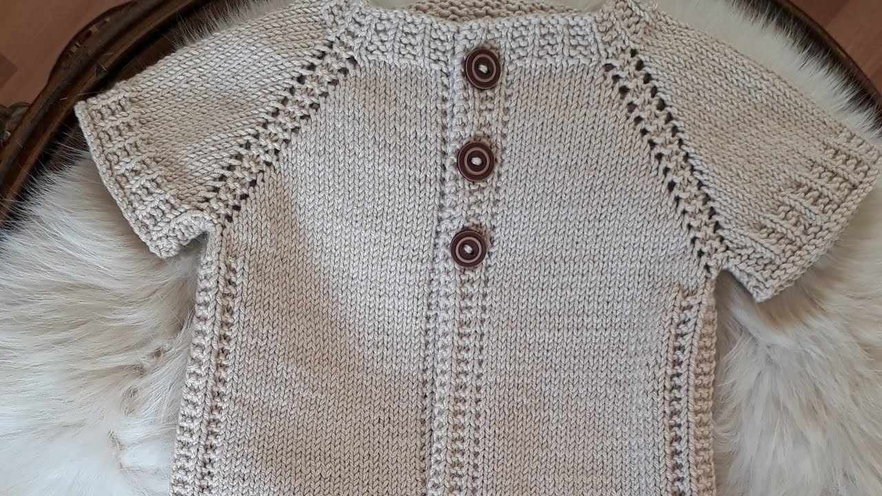 Yeni doğan 1 yumak 1 yelek    #handmade #elörgüsü #babycrochet #knitting