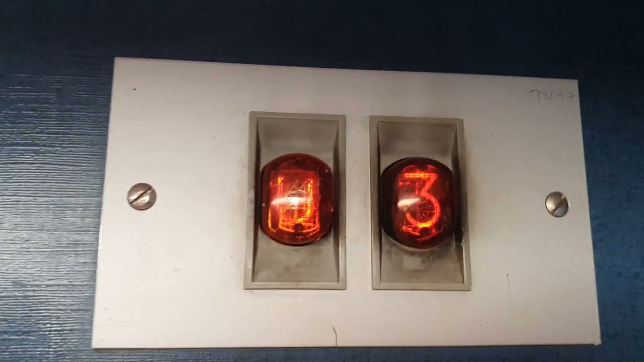 Schmitt + Sohn NIXIE RÖHREN Aufzug ORIGINAL von 1979