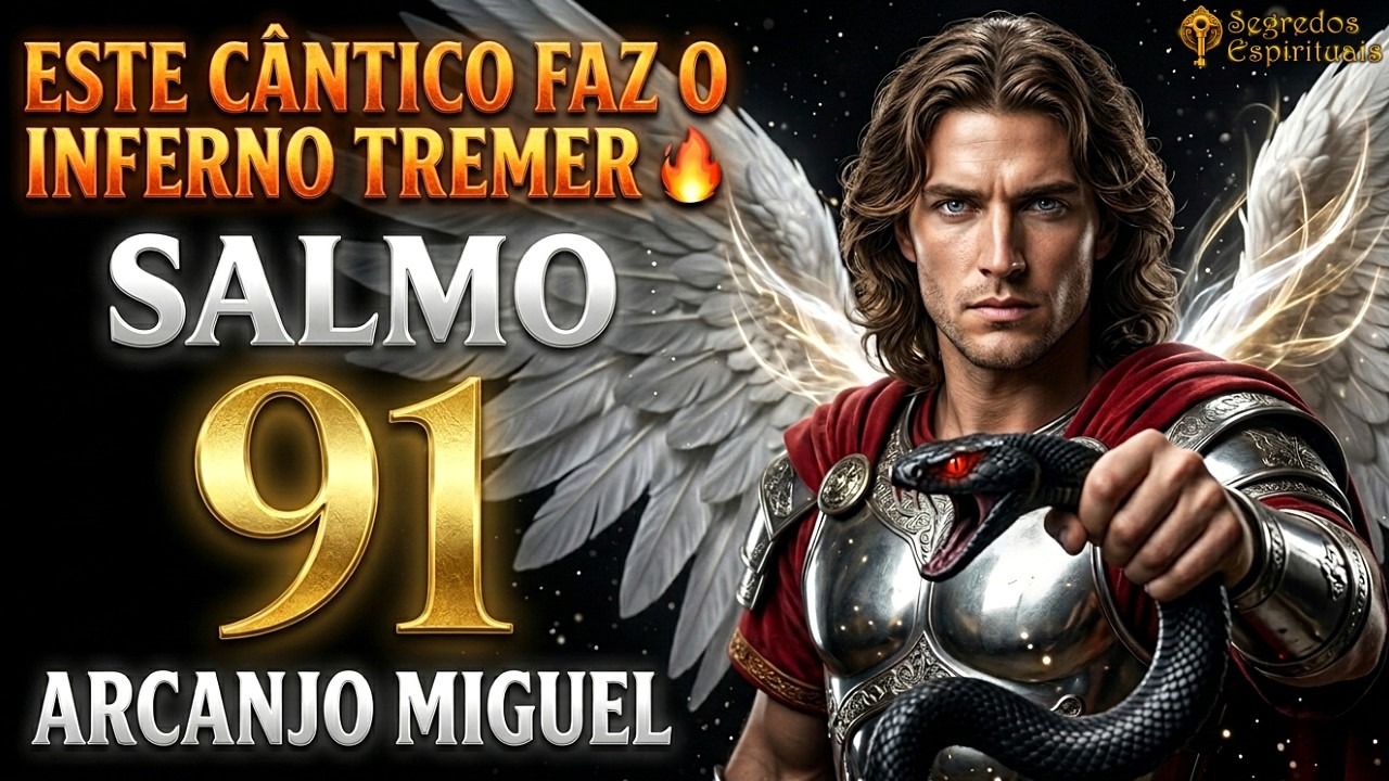 Este Cântico Faz o Inferno Tremer 🔥 Canto Poderoso do Salmo 91 ao Arcanjo Miguel - Ore Comigo
