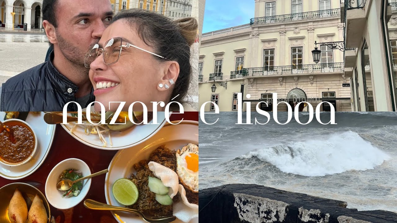 VIMOS as FAMOSAS ONDAS de NAZARÉ 🌊 + JANTAR e COMPRAS em LISBOA 🇵🇹