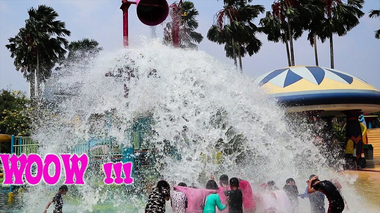 Detik detik menanti air EMBER TUMPAH di KOLAM RENANG