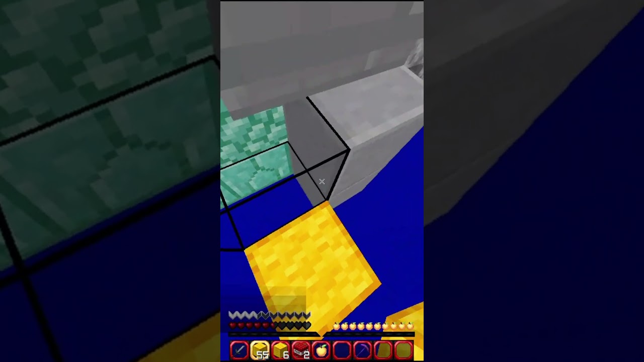 Invisible block clutch #bedwars #minecraft #hypixel #hypixelbedwar #gaming #blockclutch