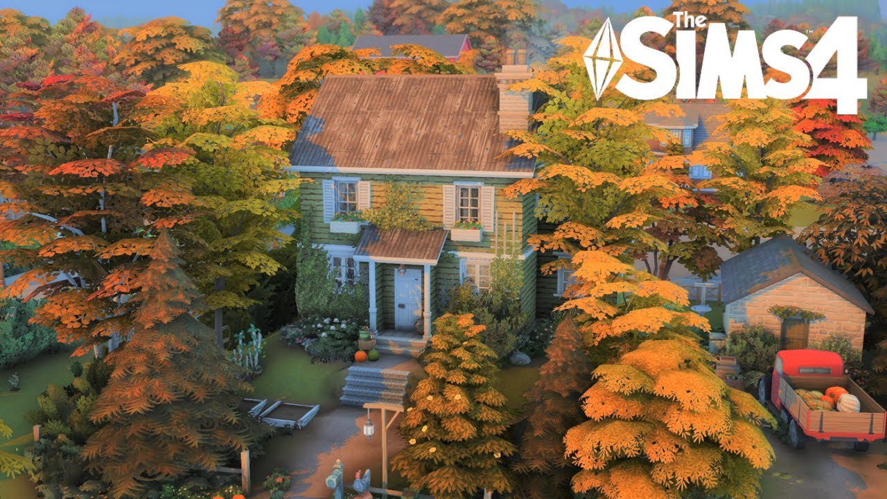 Rustic Autumn Farmhouse🍂 - No CC - Sims 4 Speed Build