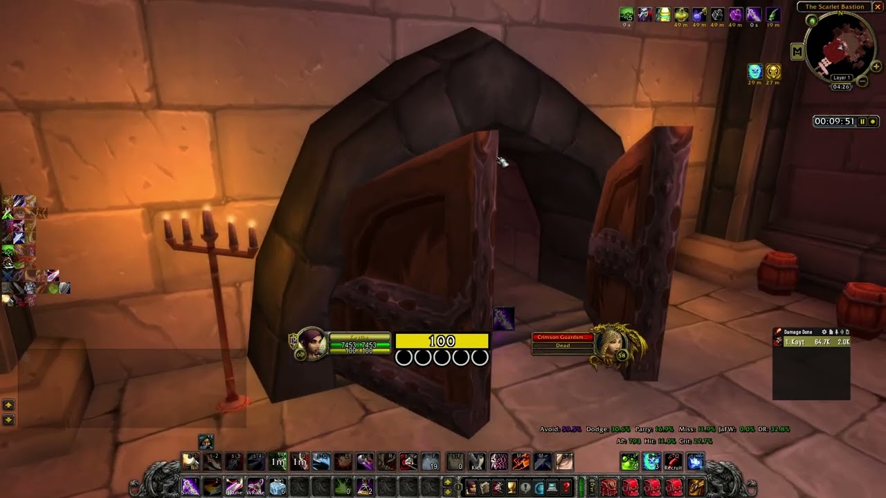 Stratholme Solo Live Side Tank Rogue WoW Classic Season of Discovery Righteous Orb Farm