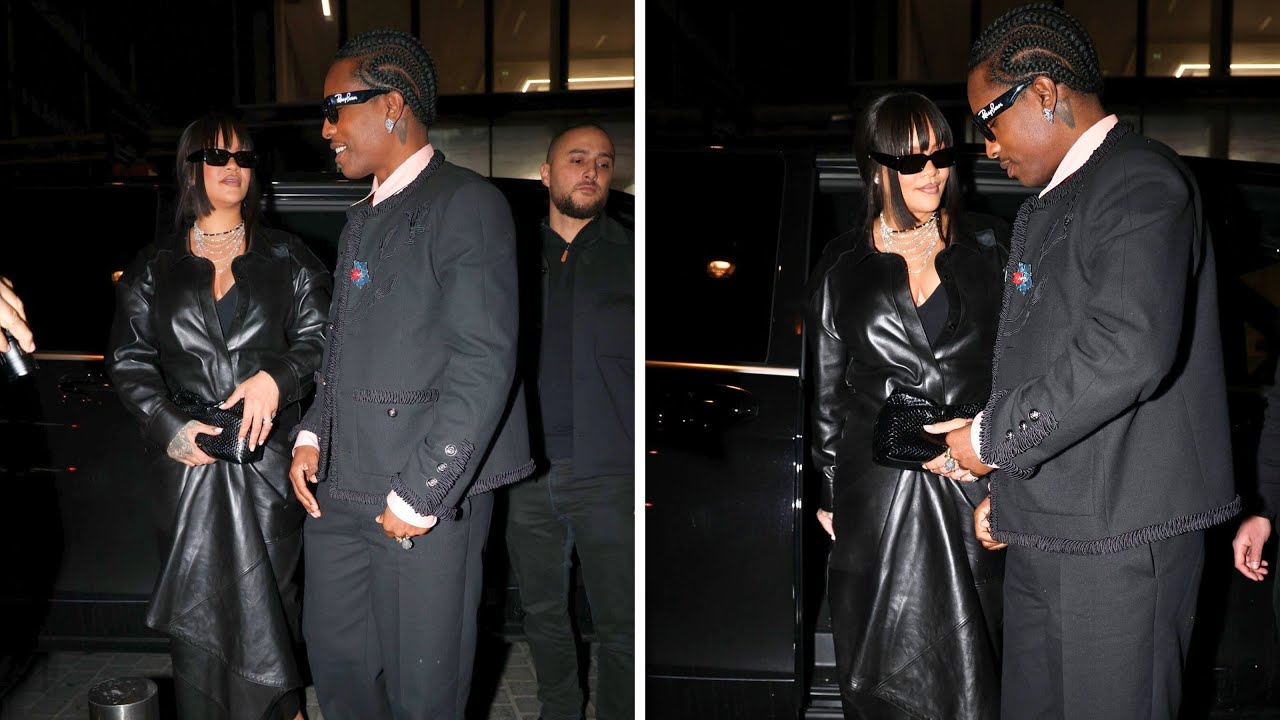 Rihanna & A$AP Rocky Just Erupted From The Matrix in Paris 😱🖤