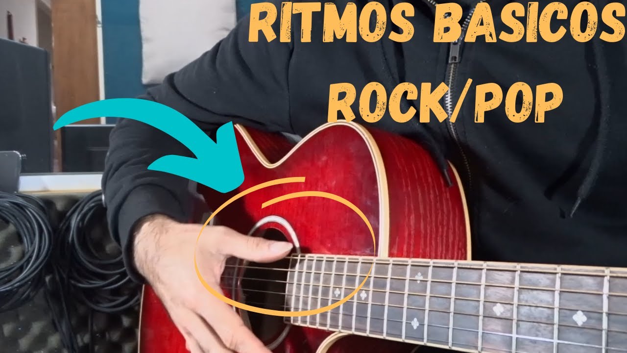 C&oacute;mo tocar ROCK/POP en guitarra RITMOS Tutorial