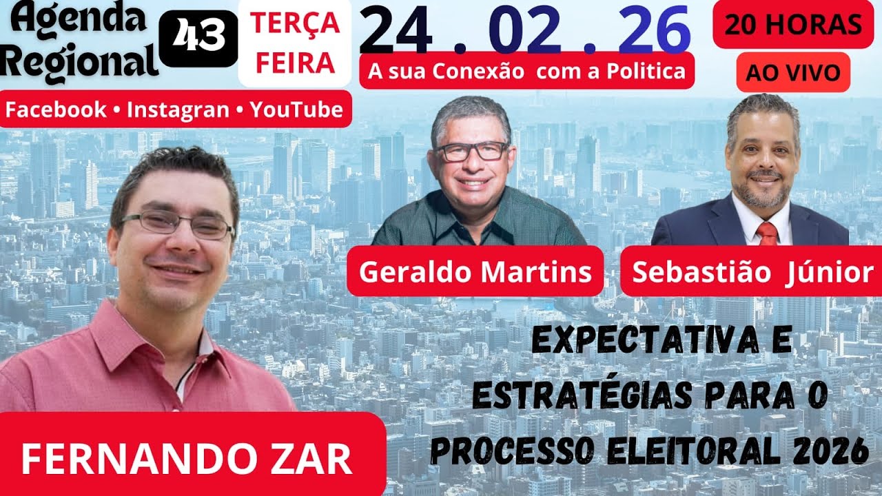 Agenda Regional nº 43 com Geraldo Martins e Sebastião Junior