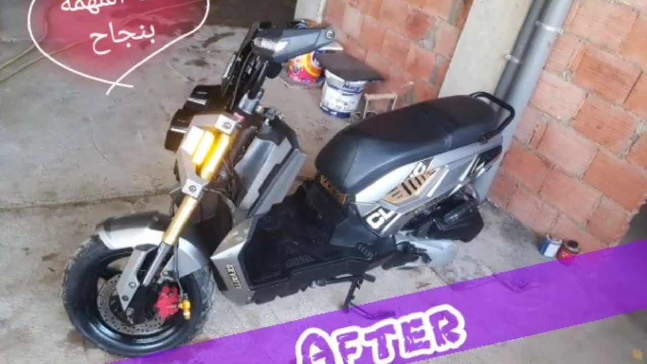 Gevatti zoom 150cc تجديد دراجة جيفاتي  Part 2