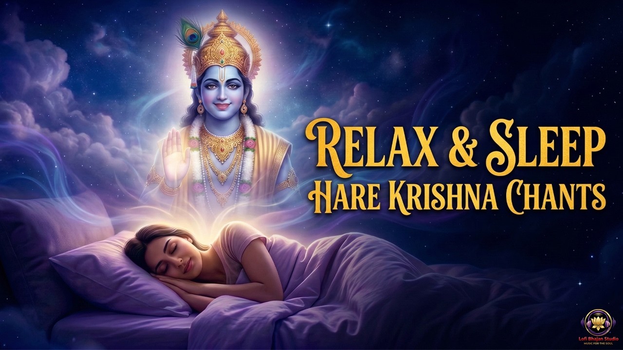 Relax Music with Hare Krishna Chants 🕉️ | Calming Meditation Music for Deep Sleep & Stress Relief