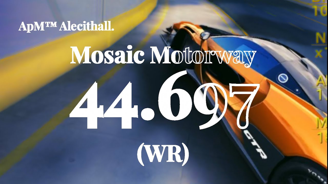 Asphalt 8 | Mosaic Motorway 44.697 (Gauntlet, WR)
