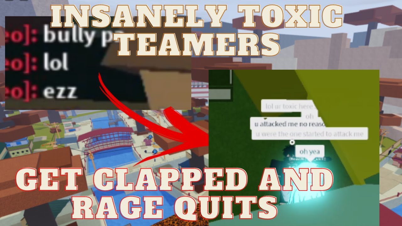 Insanely Toxic Teamers Get Clapped and Rage Quit! | Shindo Life ( Roblox )
