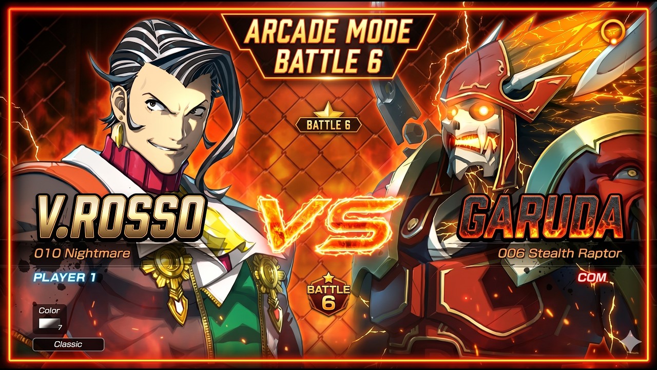 Fighting EX Layer PC - Vulcano Rosso Arcade Run 1080p60 HD (HARD)
