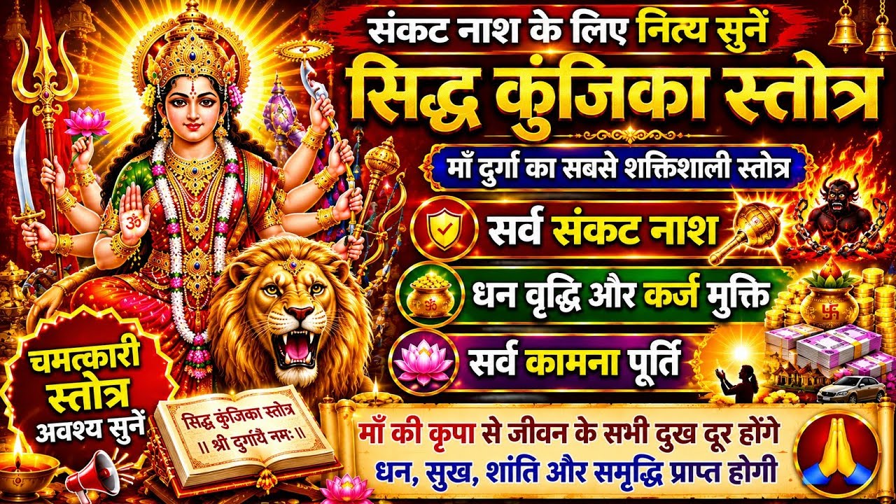 संकट नाश के लिए नित्य सुनें||सिद्धकुंजिका स्तोत्र||Siddha Kunjika Stotram 