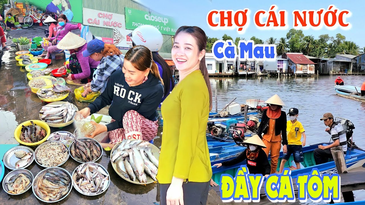 Tuyệt vời CHỢ CÁI NƯỚC, đầy cá tôm - Người Cà Mau dễ thương vô cùng | OKDD