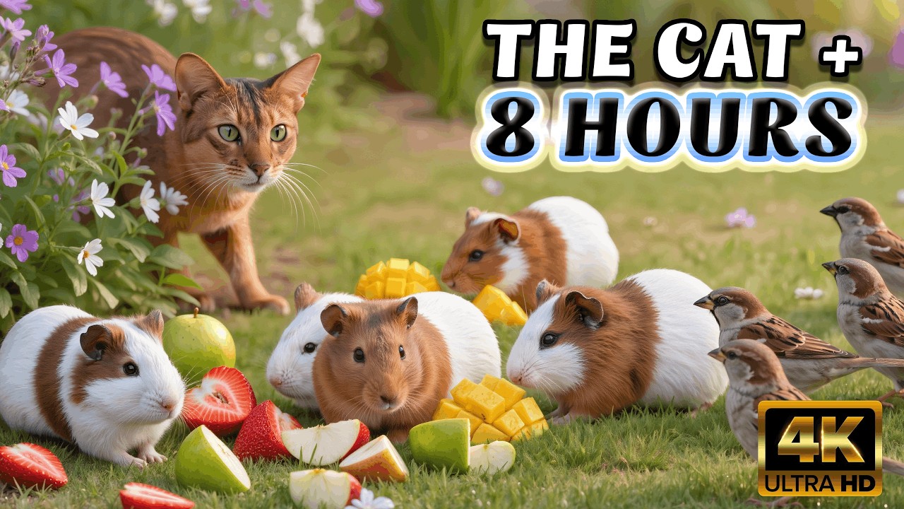 TV FOR CATS - The Cat Owner's Secret Weapon: 8 HOURS of TV to Keep Your Cat Busy @Nature 4K TV 132