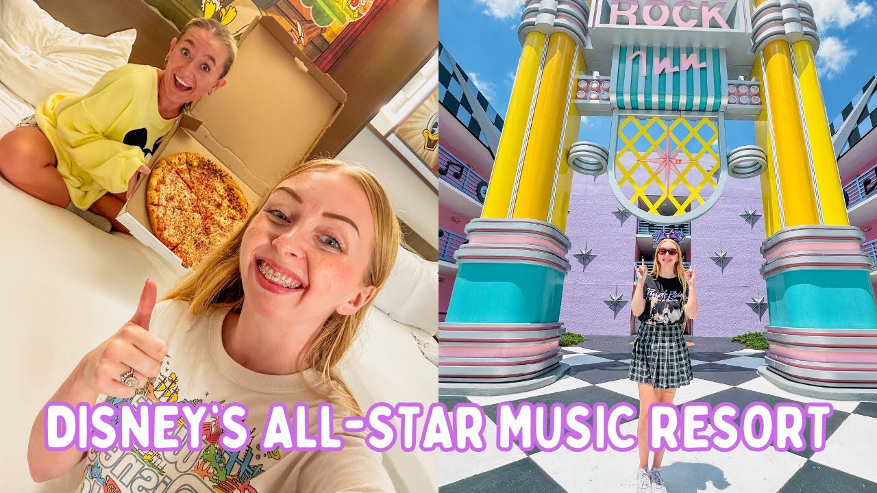 Staying at Disney's All-Star Music Resort 😴🍕 First Week with Braces, Eating Disney Food