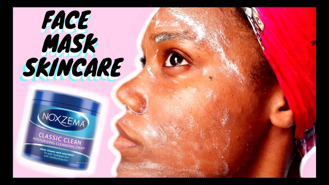 Noxzema Face Mask | Glow Up Transformation| At Home Skincare #withme