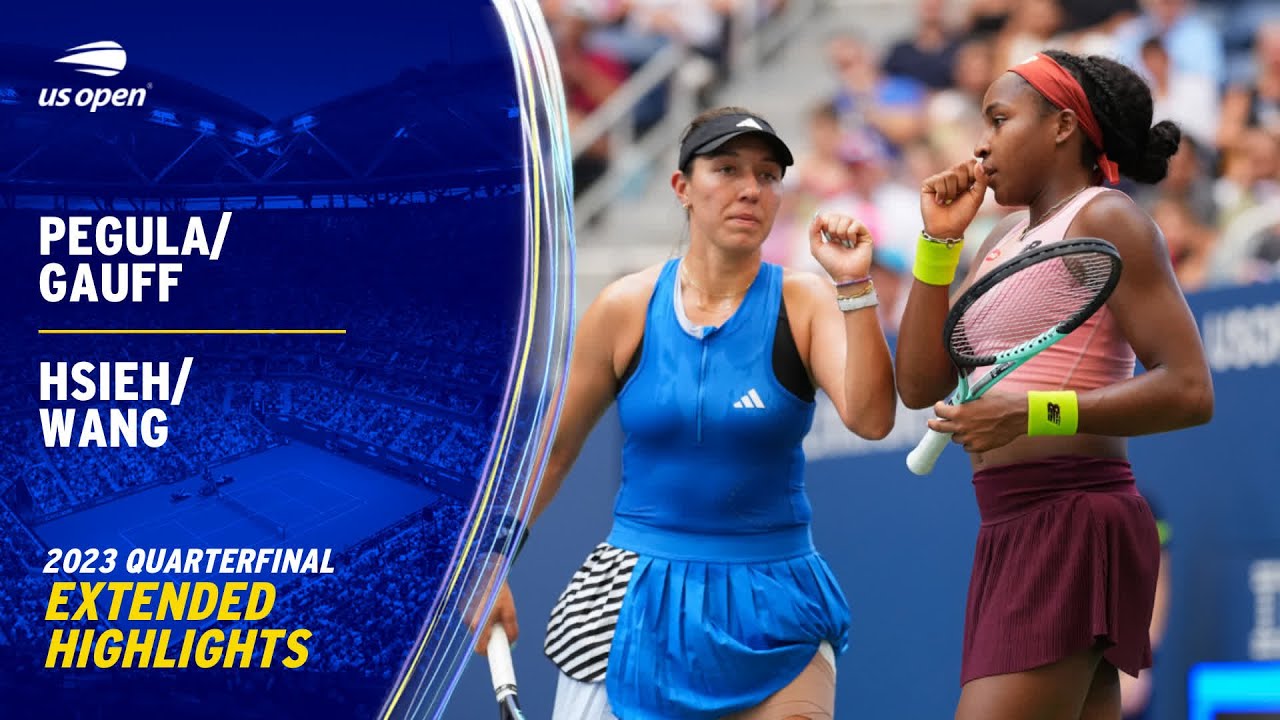 Pegula/Gauff vs. Hsieh/Wang Extended Highlights | 2023 US Open Quarterfinal