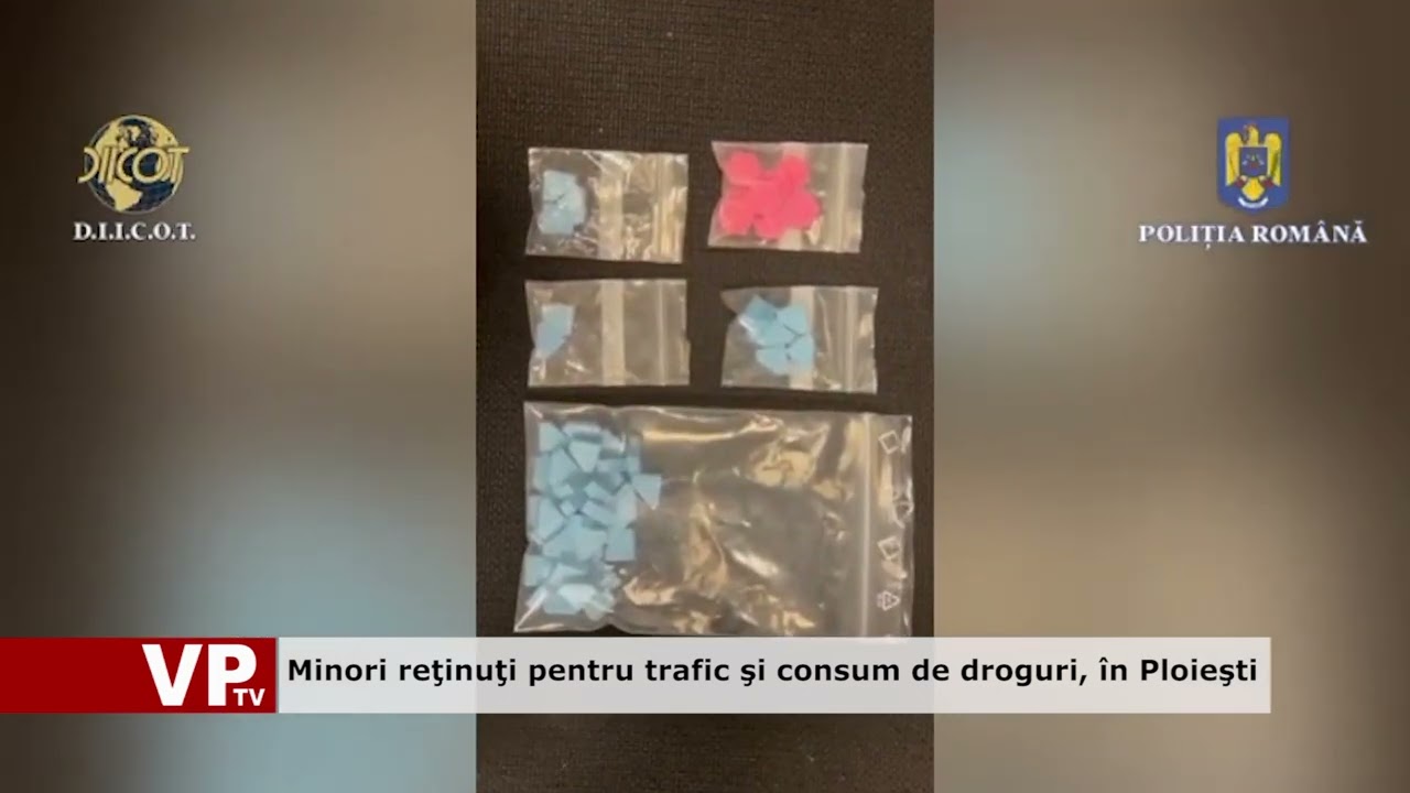 Minori reţinuţi pentru trafic şi consum de droguri, în Ploieşti