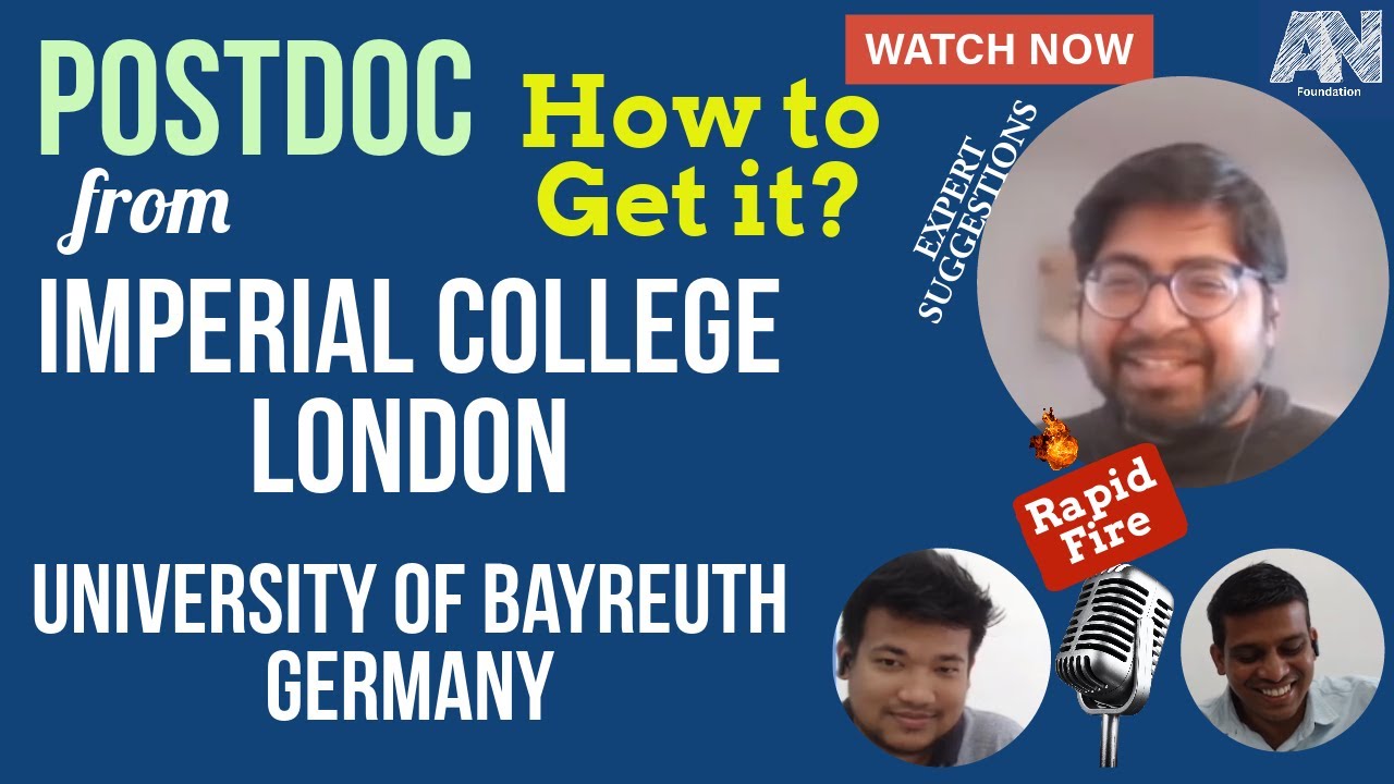 Postdoc from Imperial College London|University of Bayreuth| Interview and Work experience|Jyotindra