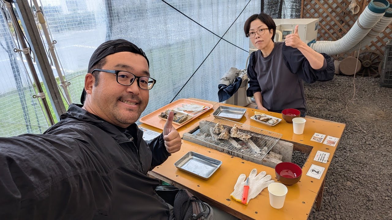 【牡蠣小屋りょうちゃん】【切り抜き】生牡蠣、焼き牡蠣、牡蠣フライ、牡蠣釜飯、牡蠣天ぷらの「坂越かき」フルコースを食べました！赤穂市【なみよし旅】