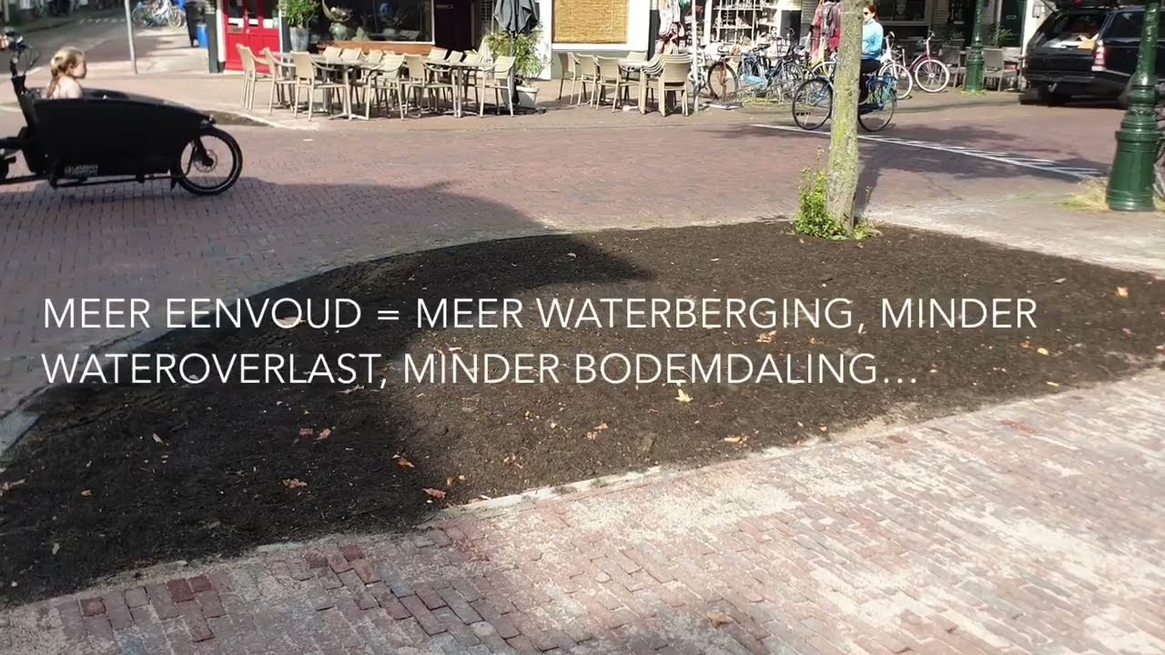 Met eenvoudige oplossingen, minder #wateroverlast in #straten en meer #koelte.